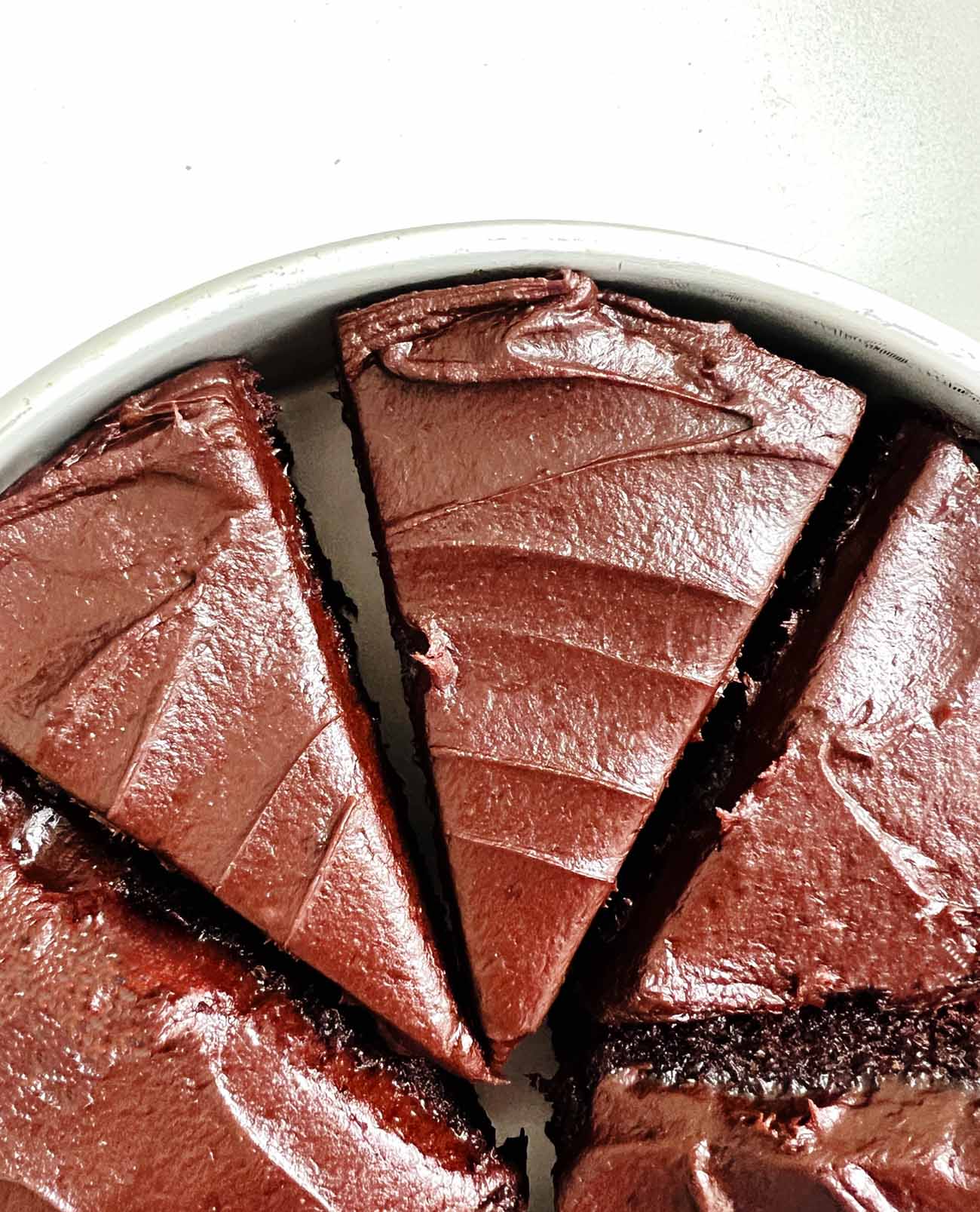 Moist and Fudgy One-Layer Chocolate Cake