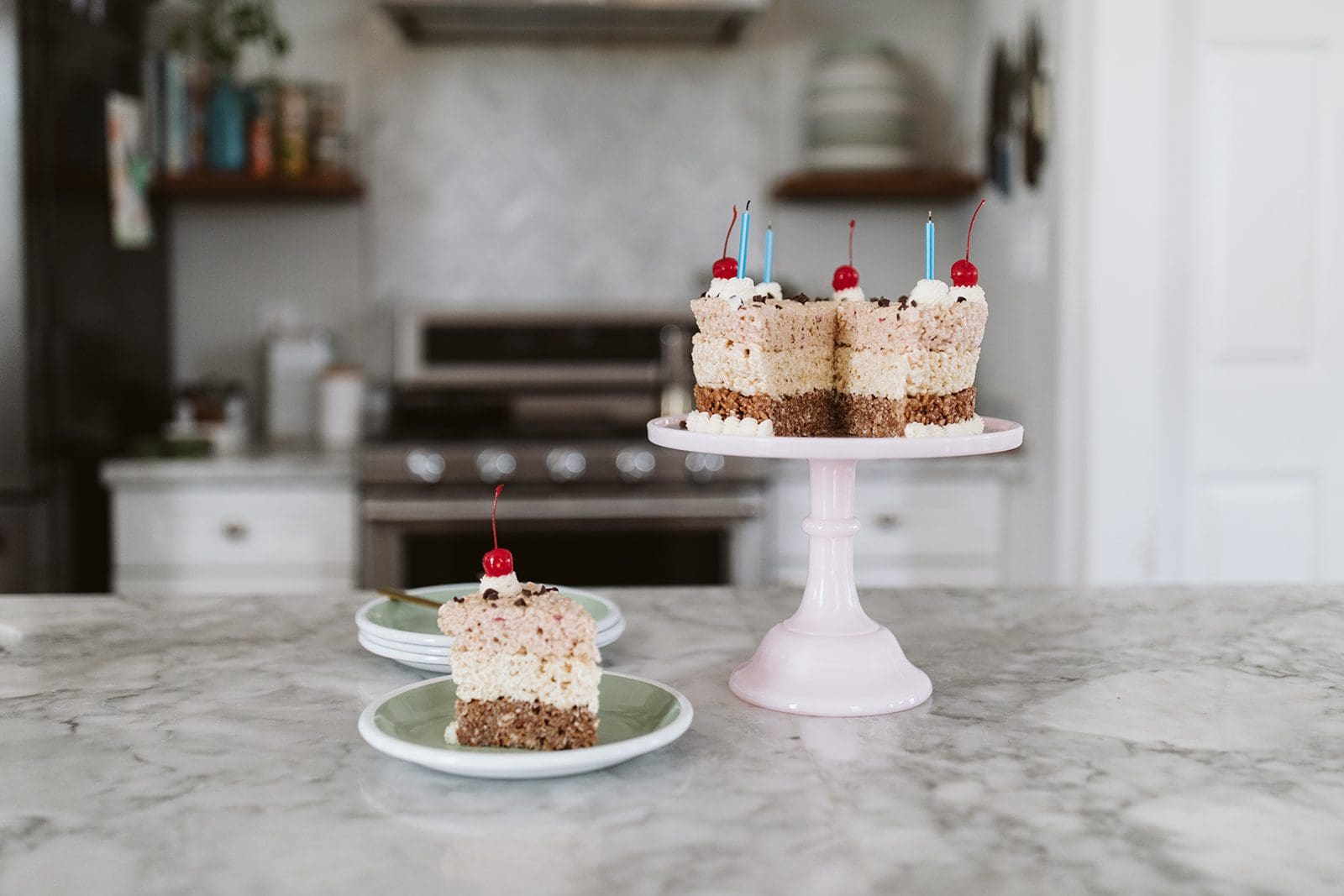 The Neapolitan No-Bake Birthday Cake