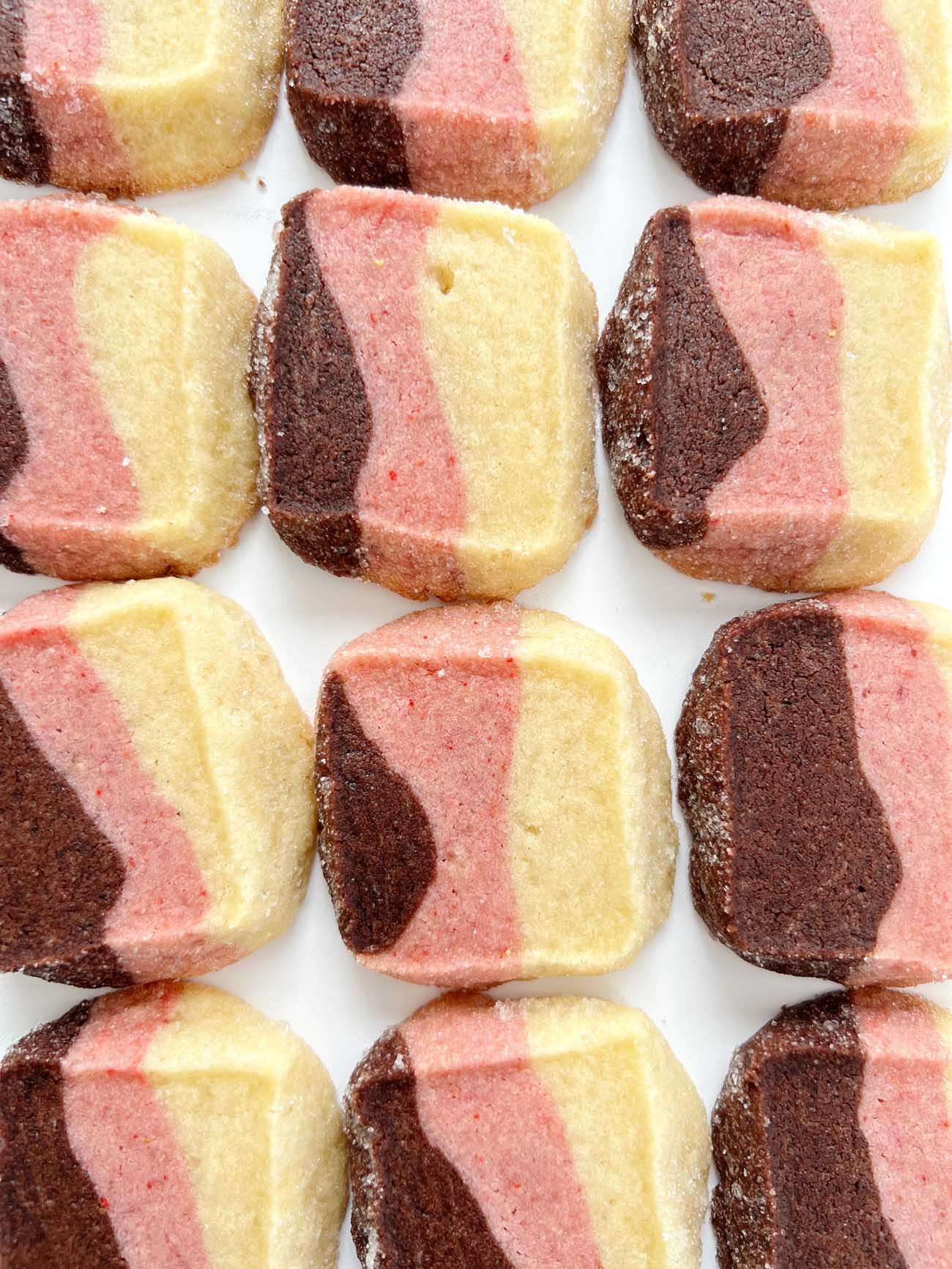 Neapolitan Shortbread Cookies | Sarah Kieffer